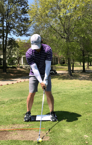 Golfer Geek at address w: DownUnder Board