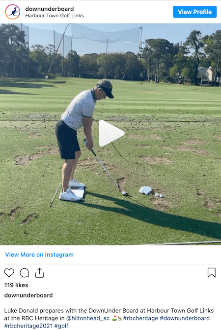 Luke Donald & DownUnder board