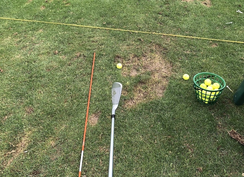 Ping i525 irons testing at the range Ping i525 irons testing at the range