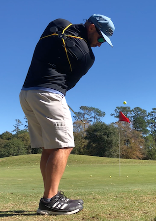 GravityFIt TPro & Golfer Geek chipping w: loft