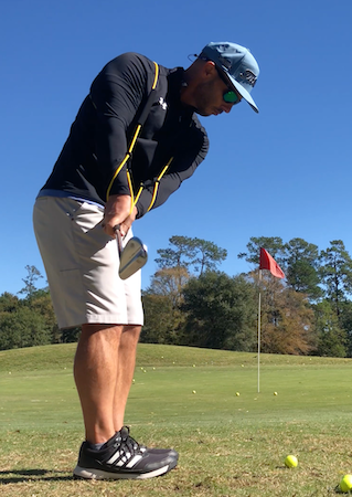 GravityFit TPro helping Golfer Geek maintain width