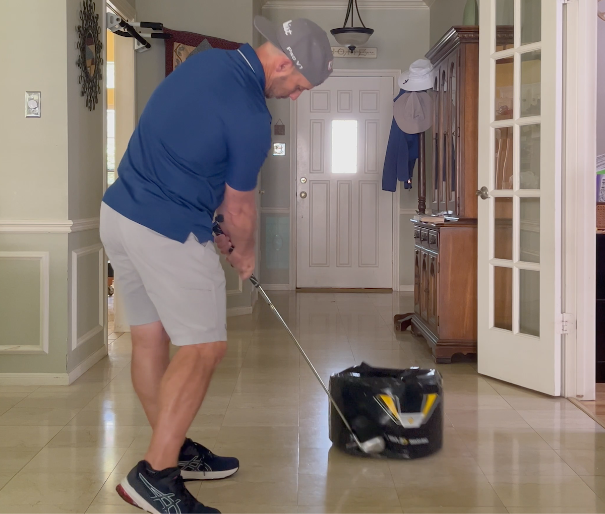 Impact bag drill - beginning of rep