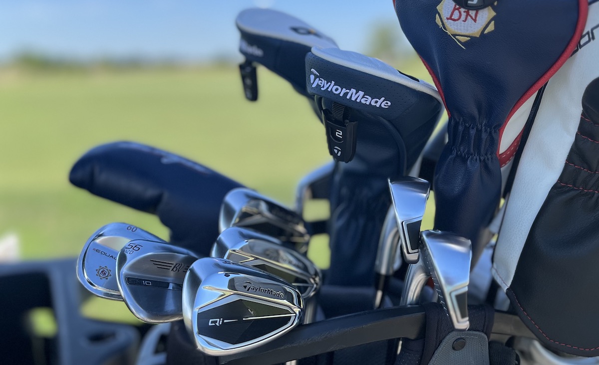 Taylormade Qi iron Combo set on the course Taylormade Qi iron Combo set on the course