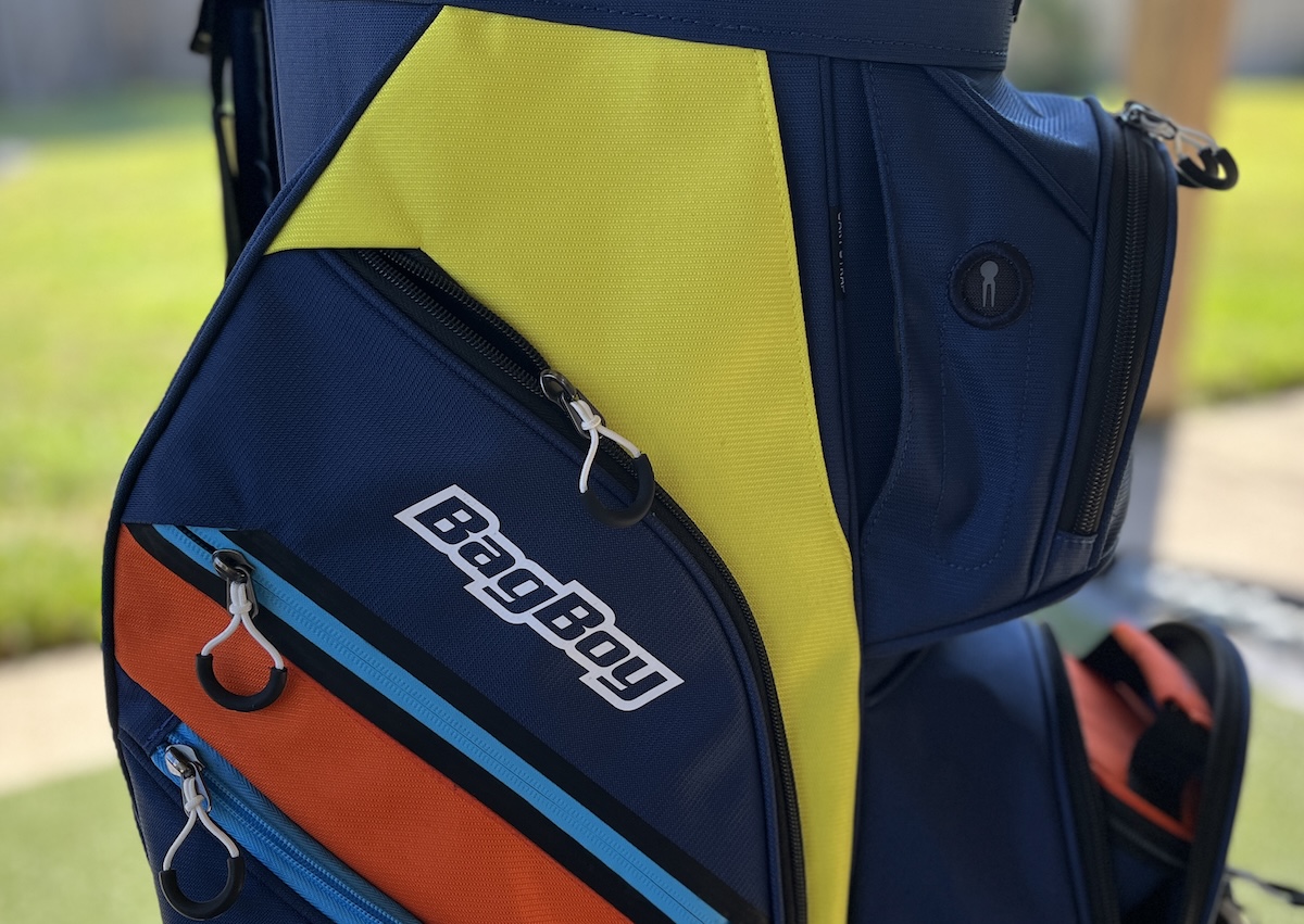 Bag Boy Chiller Pro Cart bag left side pockets Bag Boy Chiller Pro Cart bag left side pockets
