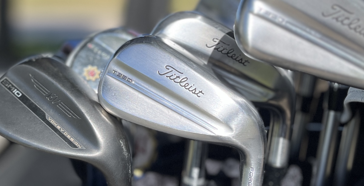 2025 Titleist T350 irons in the bag