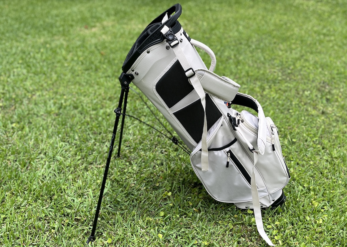 Bagboy SB-100 Stand Golf Bag deployed left side