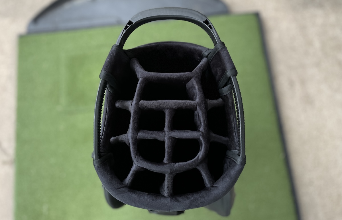 Stewart Nero golf bag 14:way full length dividier top